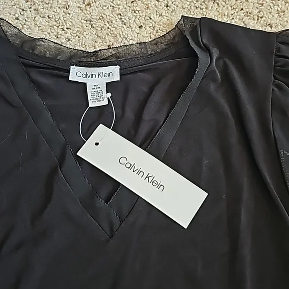 NWOT Calvin Klein black top sz M - Picture 8 of 13